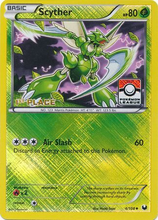 Scyther (4/108) (League Promo 1st Place) [Black & White: Dark Explorers] | Jack's On Queen