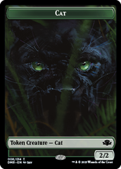 Zombie // Cat (008) Double-Sided Token [Dominaria Remastered Tokens] | Jack's On Queen