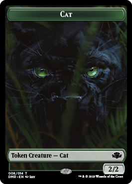 Cat Token (008) [Dominaria Remastered Tokens] | Jack's On Queen