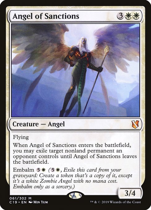 Angel of Sanctions [Commander 2019] | Jack's On Queen