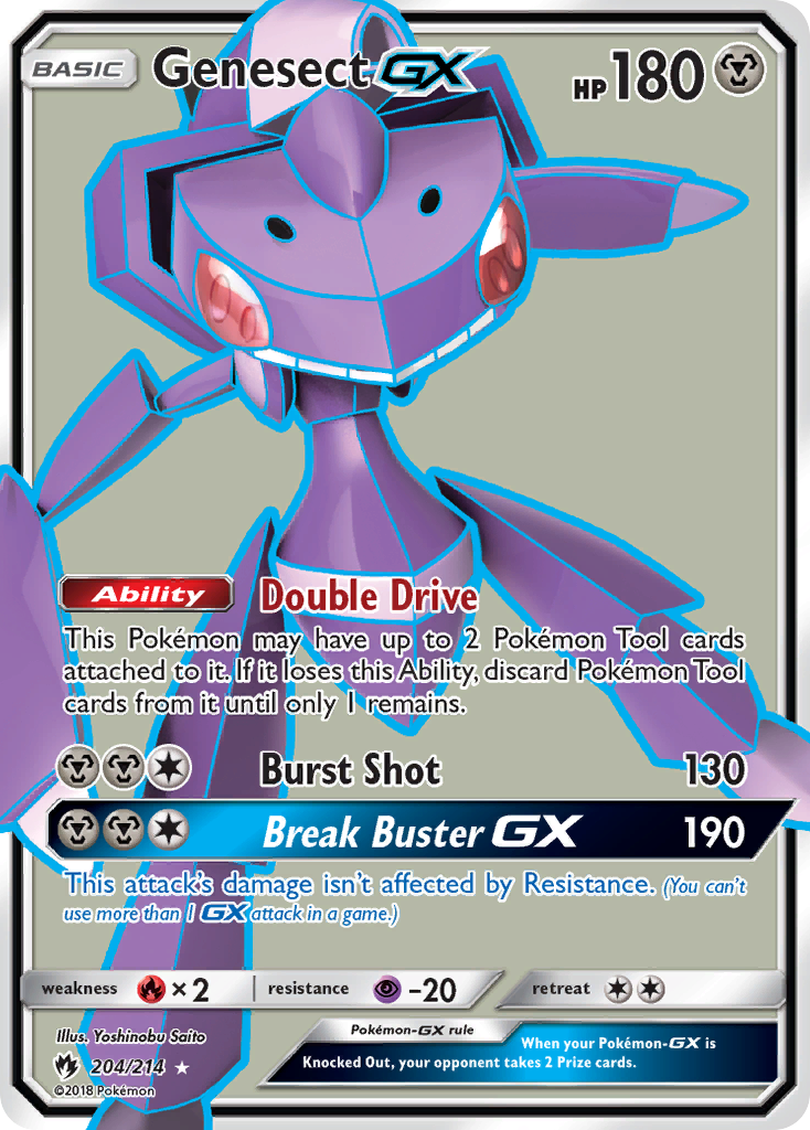 Genesect GX (204/214) [Sun & Moon: Lost Thunder] | Jack's On Queen