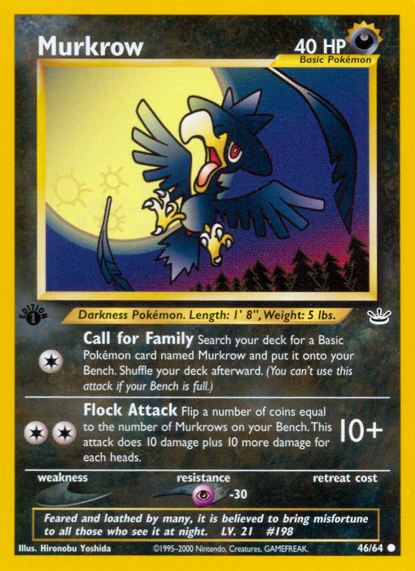 Murkrow (46/64) [Neo Revelation 1st Edition] | Jack's On Queen