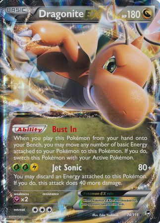 Dragonite EX (74/111) (Jumbo Card) [XY: Furious Fists] | Jack's On Queen