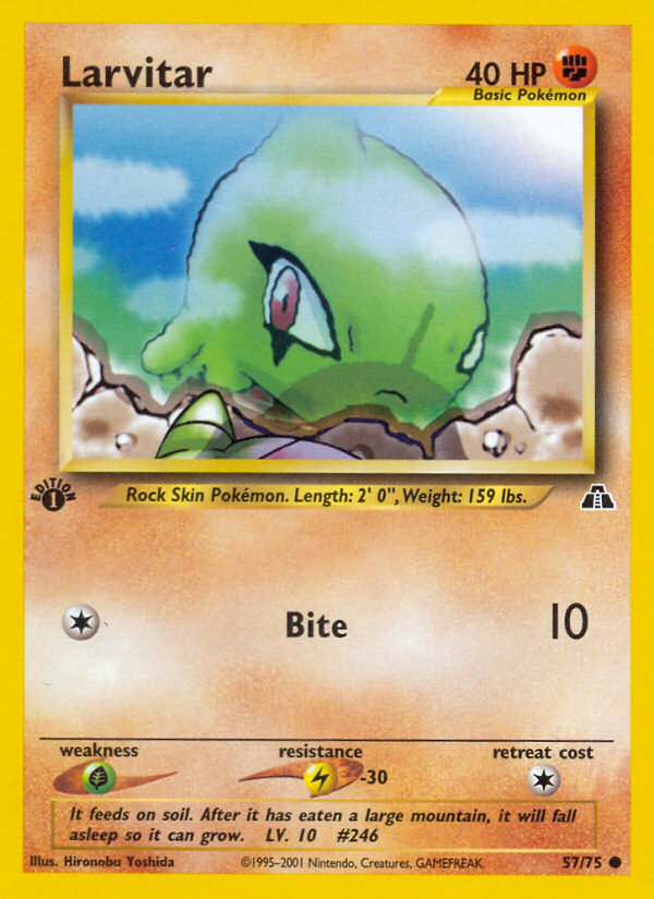 Larvitar (57/75) [Neo Discovery 1st Edition] | Jack's On Queen