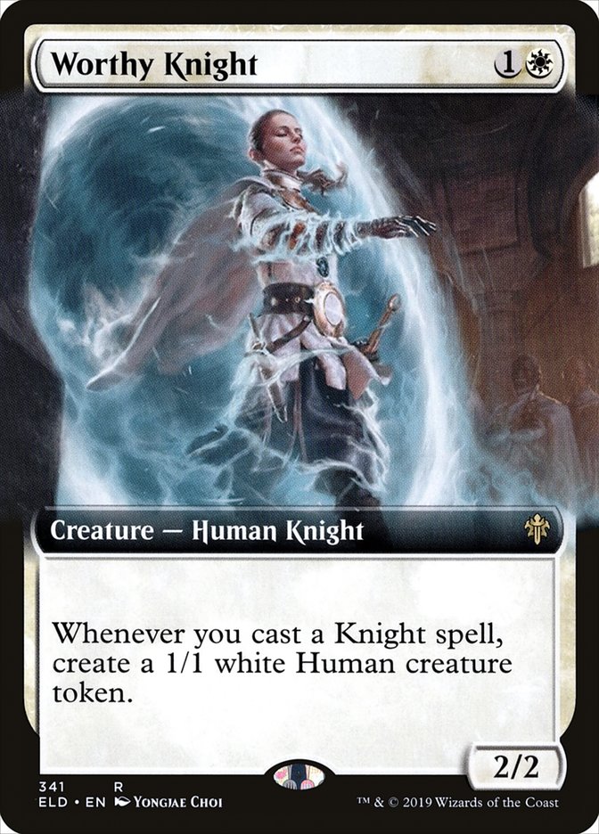 Worthy Knight (Extended Art) [Throne of Eldraine] | Jack's On Queen