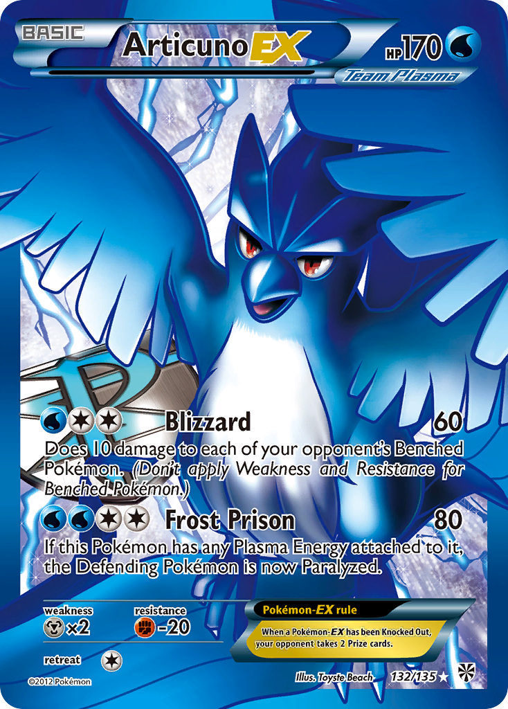 Articuno EX (132/135) [Black & White: Plasma Storm] | Jack's On Queen