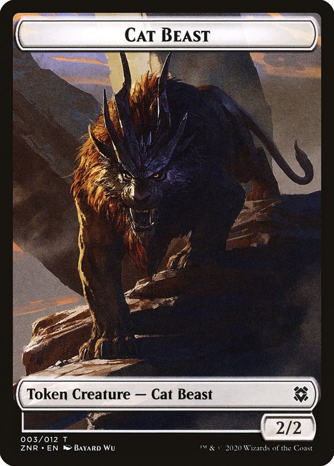 Cat Beast Token [Zendikar Rising] | Jack's On Queen