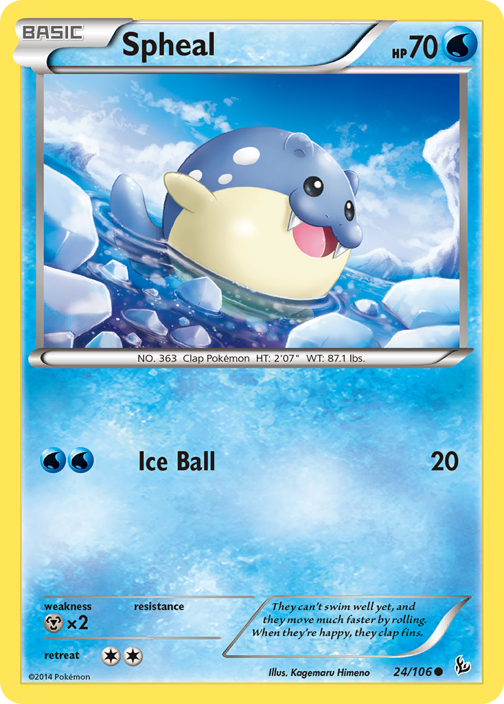 Spheal (24/106) [XY: Flashfire] | Jack's On Queen