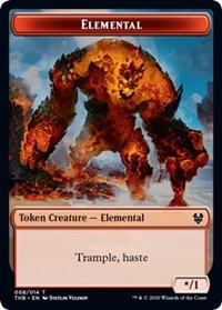 Elemental // Satyr Double-sided Token [Theros Beyond Death Tokens] | Jack's On Queen