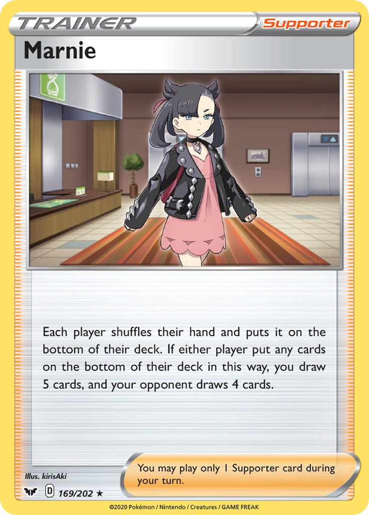 Marnie (169/202) (Theme Deck Exclusive) [Sword & Shield: Base Set] | Jack's On Queen