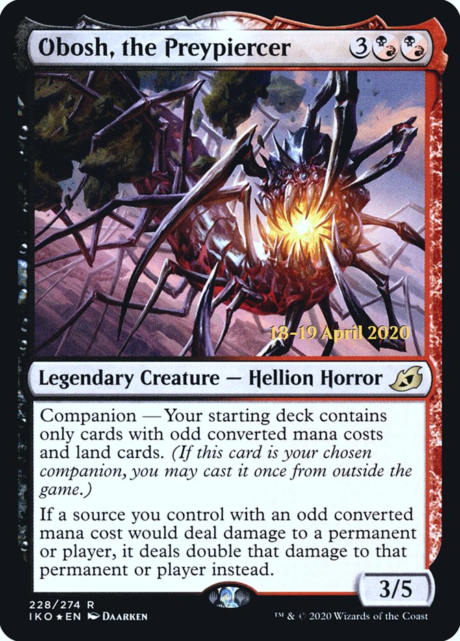 Obosh, the Preypiercer  [Ikoria: Lair of Behemoths Prerelease Promos] | Jack's On Queen