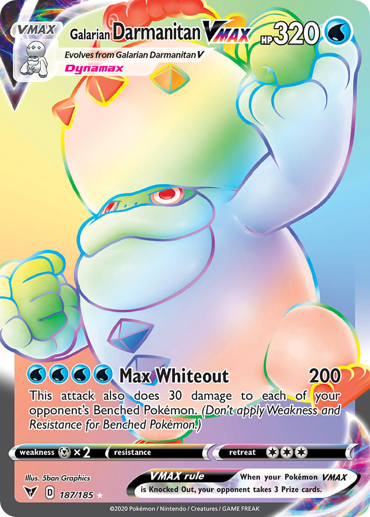 Galarian Darmanitan VMAX (187/185) [Sword & Shield: Vivid Voltage] | Jack's On Queen