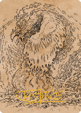 Nemesis Phoenix Art Card (Gold-Stamped Signature) [Commander Legends: Battle for Baldur's Gate Art Series] | Jack's On Queen