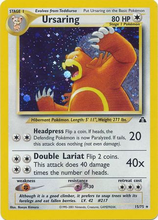 Ursaring (15/75) [Neo Discovery Unlimited] | Jack's On Queen