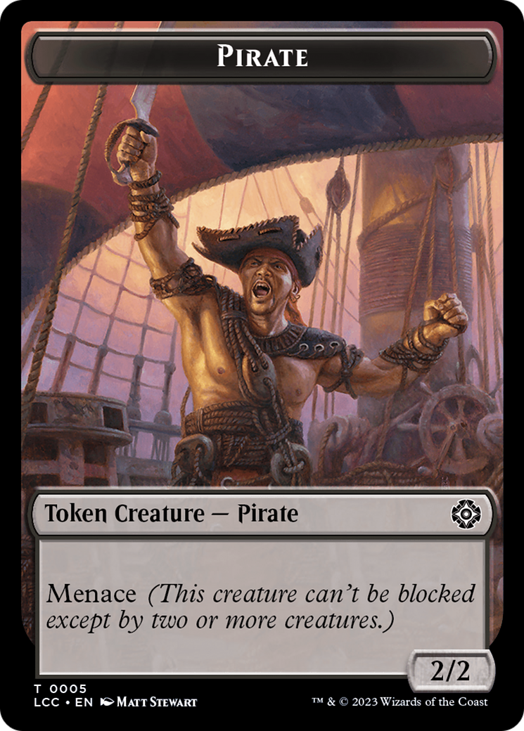 City's Blessing // Pirate (0005) Double-Sided Token [The Lost Caverns of Ixalan Commander Tokens] | Jack's On Queen