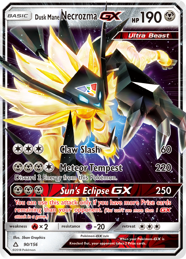 Dusk Mane Necrozma GX (90/156) [Sun & Moon: Ultra Prism] | Jack's On Queen