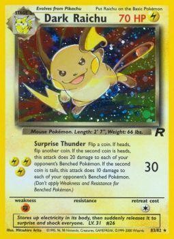 Dark Raichu (83/82) [Team Rocket Unlimited] | Jack's On Queen