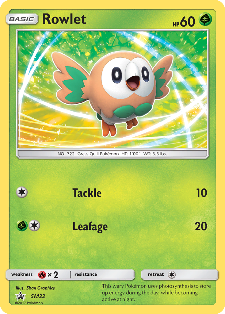 Rowlet (SM22) [Sun & Moon: Black Star Promos] | Jack's On Queen