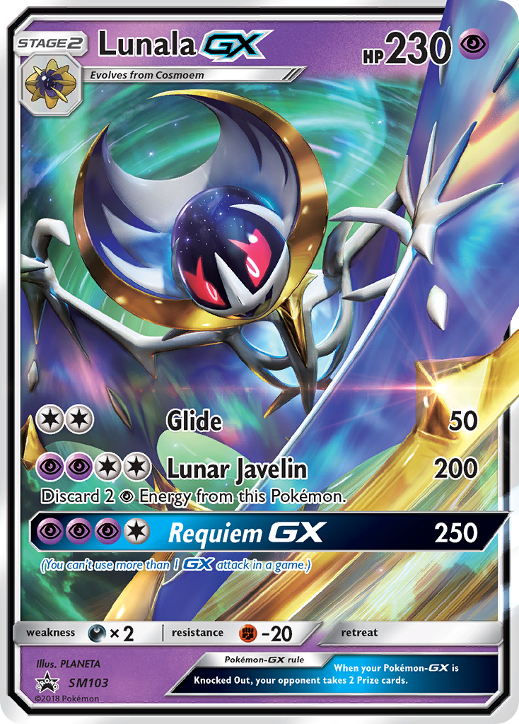 Lunala GX (SM103) [Sun & Moon: Black Star Promos] | Jack's On Queen