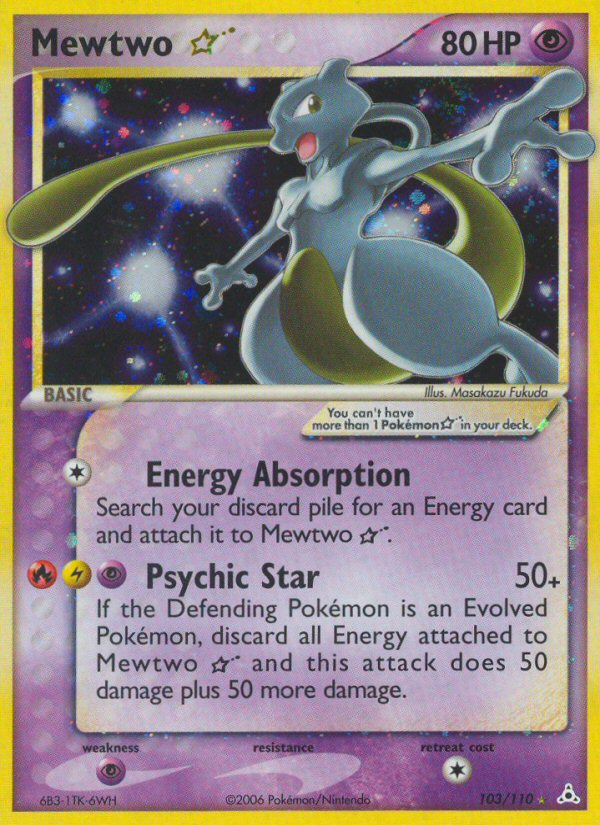 Mewtwo Star (103/110) [EX: Holon Phantoms] | Jack's On Queen