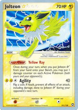 Jolteon Star (101/108) (Psychic Lock - Jason Klaczynski) [World Championships 2008] | Jack's On Queen