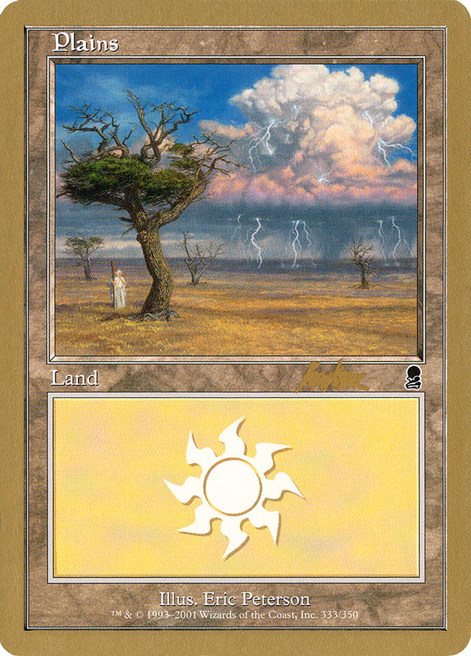 Plains (bk333) (Brian Kibler) [World Championship Decks 2002] | Jack's On Queen