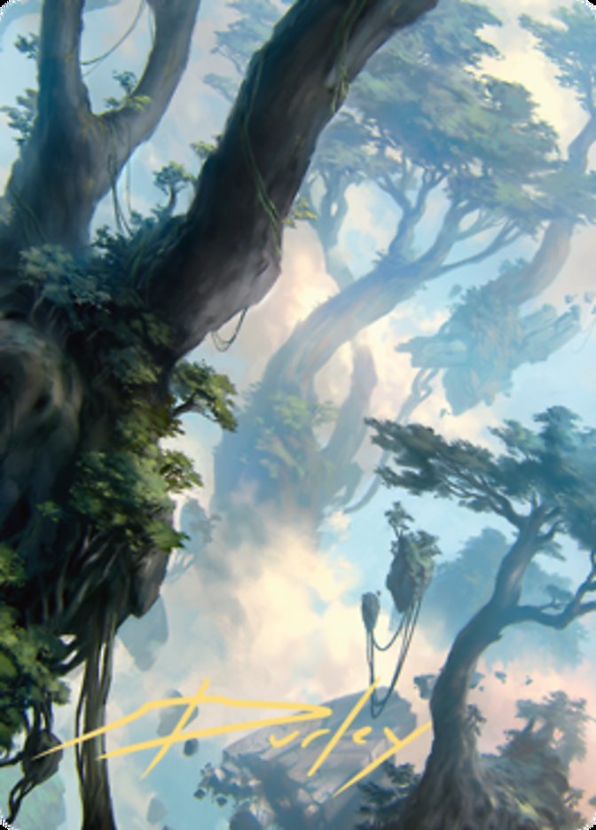 Forest 1 Art Card (Gold-Stamped Signature) [Zendikar Rising Art Series] | Jack's On Queen