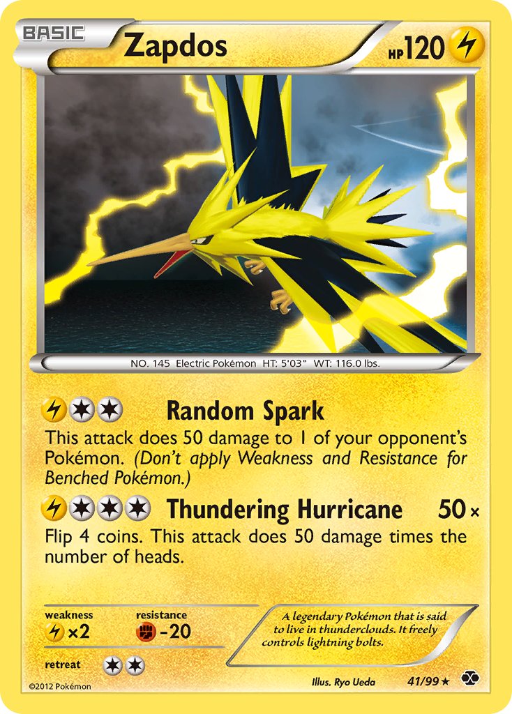 Zapdos (41/99) (Blister Exclusive) [Black & White: Next Destinies] | Jack's On Queen