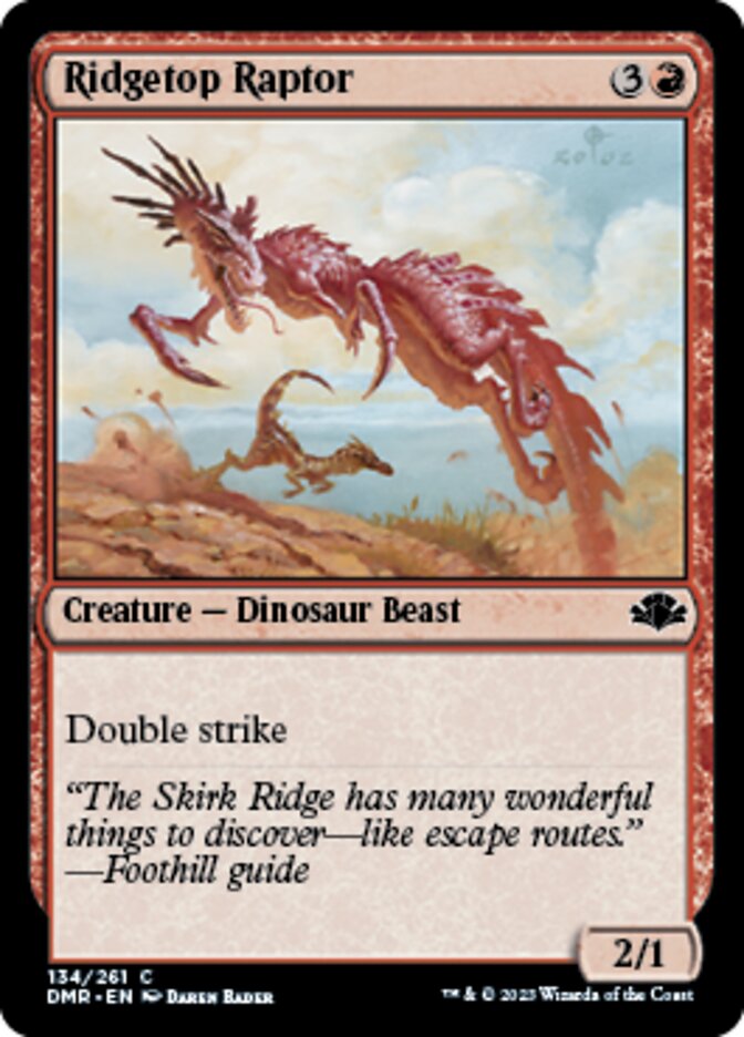 Ridgetop Raptor [Dominaria Remastered] | Jack's On Queen