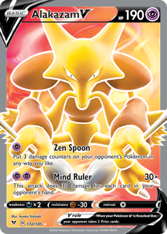 Alakazam V (172/185) [Sword & Shield: Vivid Voltage] | Jack's On Queen