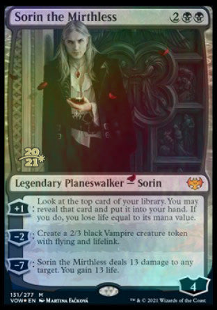 Sorin the Mirthless [Innistrad: Crimson Vow Prerelease Promos] | Jack's On Queen