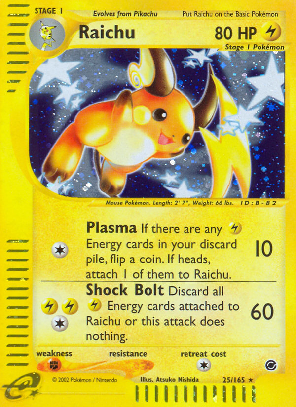 Raichu (25/165) [Expedition: Base Set] | Jack's On Queen