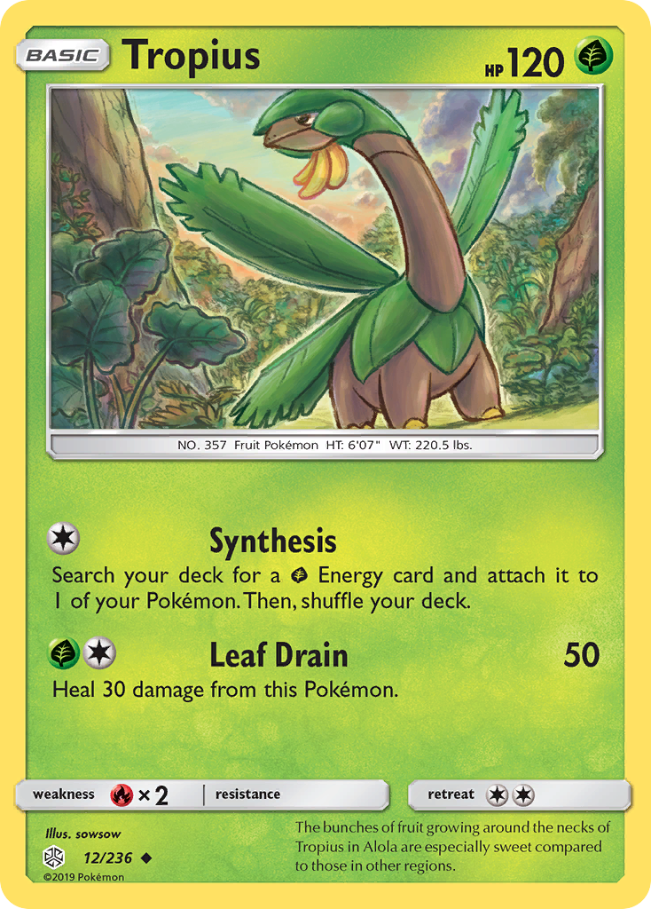 Tropius (12/236) [Sun & Moon: Cosmic Eclipse] | Jack's On Queen