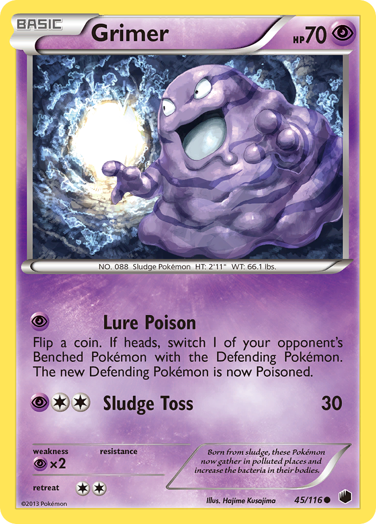 Grimer (45/116) [Black & White: Plasma Freeze] | Jack's On Queen