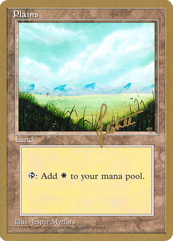 Plains (bl366) (Bertrand Lestree) [Pro Tour Collector Set] | Jack's On Queen