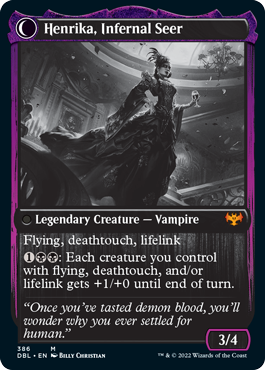 Henrika Domnathi // Henrika, Infernal Seer [Innistrad: Double Feature] | Jack's On Queen