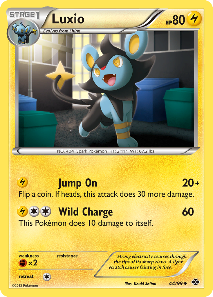 Luxio (44/99) [Black & White: Next Destinies] | Jack's On Queen