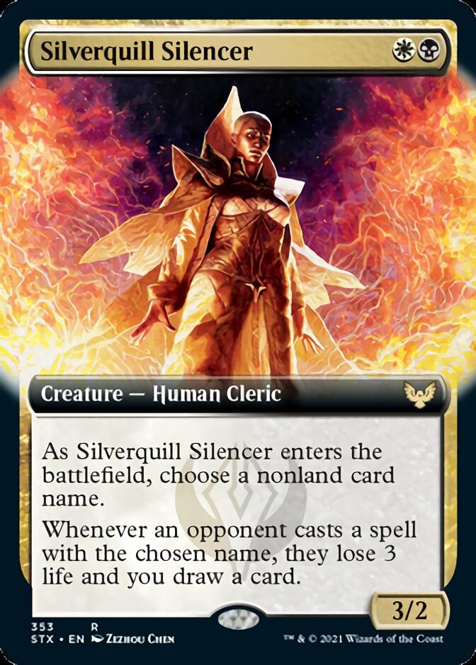 Silverquill Silencer (Extended) [Strixhaven: School of Mages] | Jack's On Queen