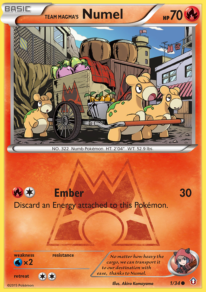 Team Magma's Numel (1/34) [XY: Double Crisis] | Jack's On Queen