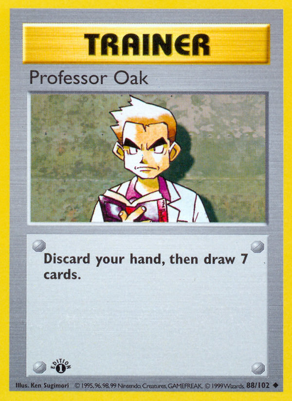 Professor Oak (88/102) (Shadowless) [Base Set 1st Edition] | Jack's On Queen