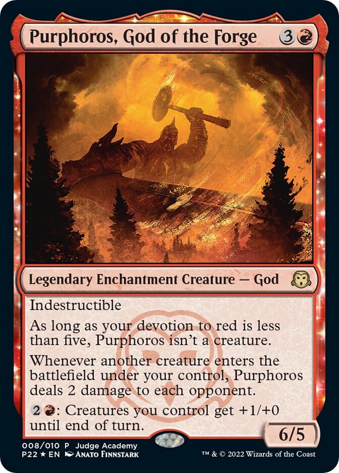 Purphoros, God of the Forge [Judge Gift Cards 2022] | Jack's On Queen