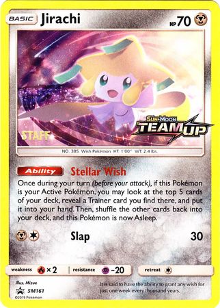 Jirachi (SM161) (Staff) [Sun & Moon: Black Star Promos] | Jack's On Queen