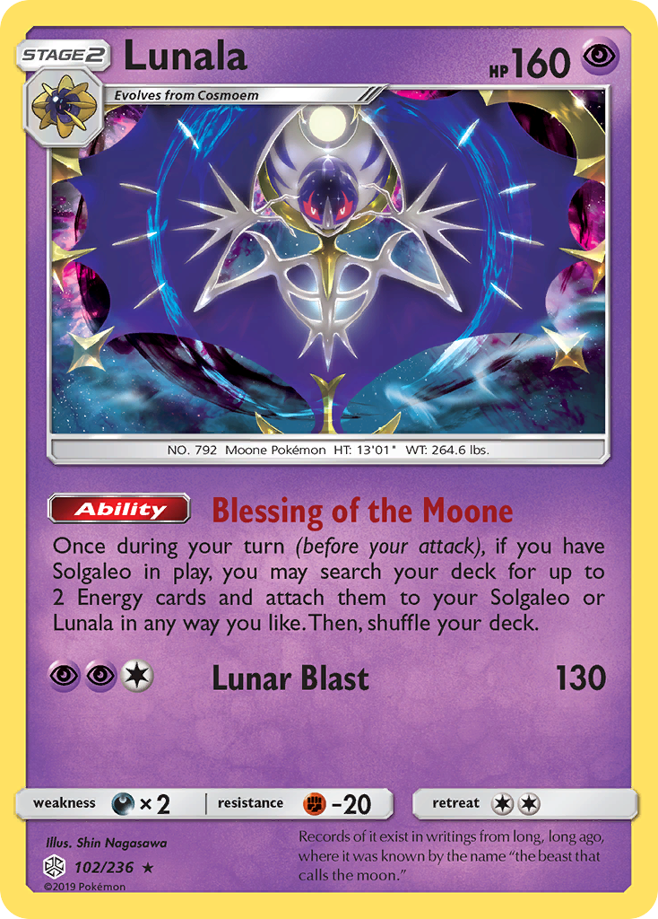 Lunala (102/236) [Sun & Moon: Cosmic Eclipse] | Jack's On Queen