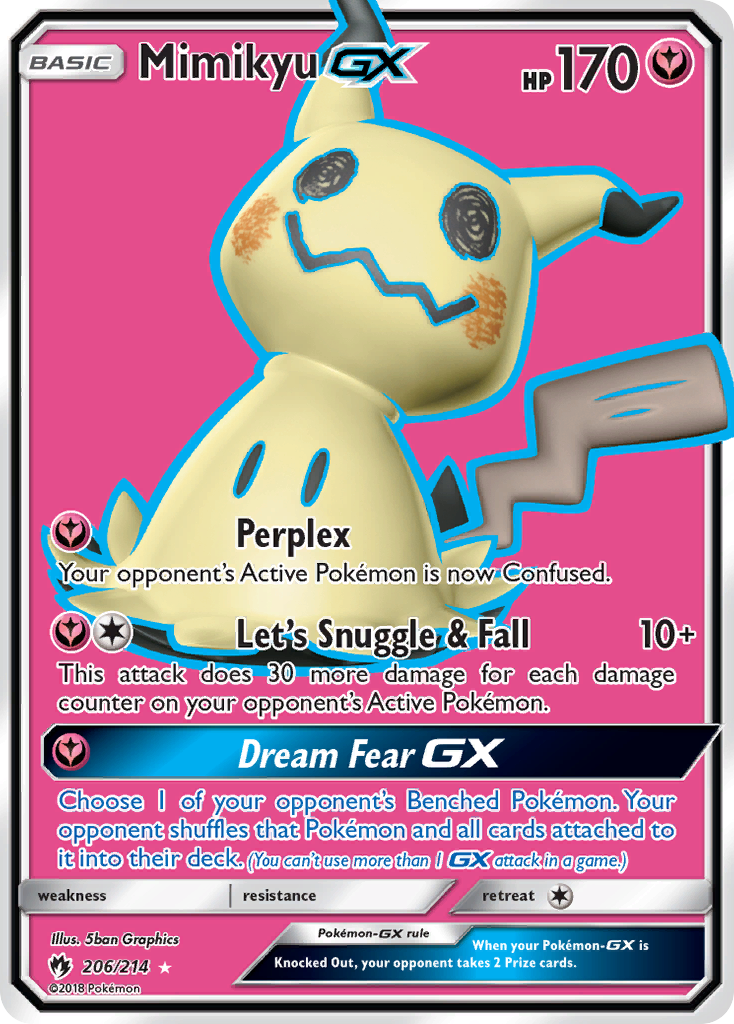 Mimikyu GX (206/214) [Sun & Moon: Lost Thunder] | Jack's On Queen