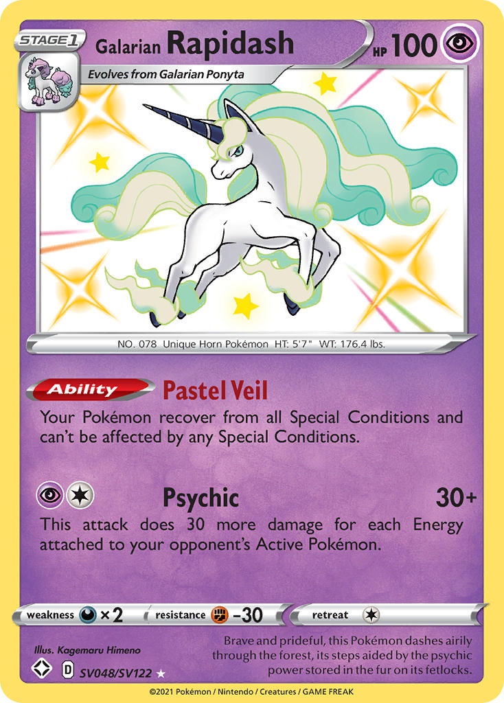 Galarian Rapidash (SV048/SV122) [Sword & Shield: Shining Fates] | Jack's On Queen