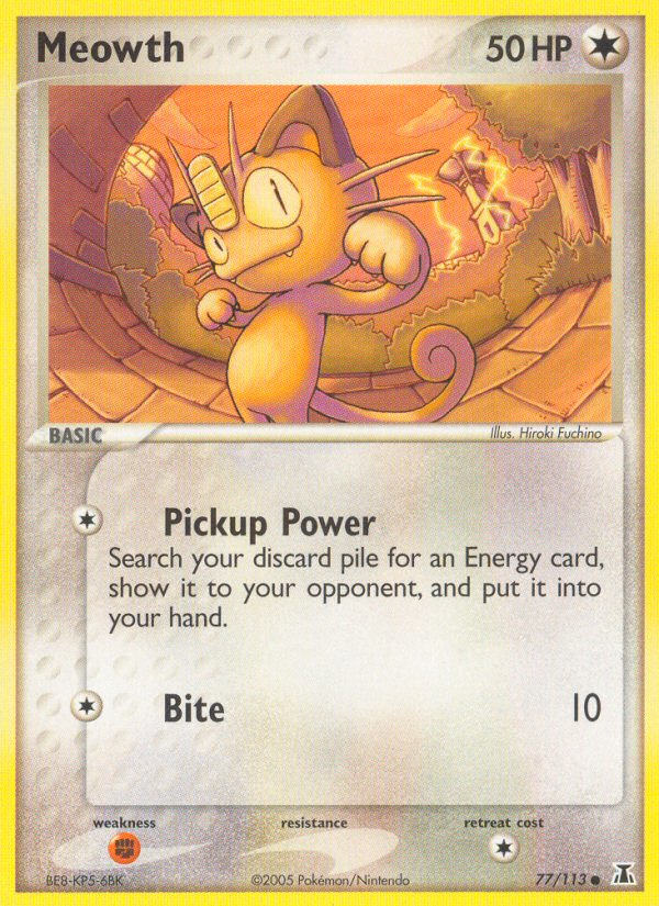 Meowth (77/113) [EX: Delta Species] | Jack's On Queen