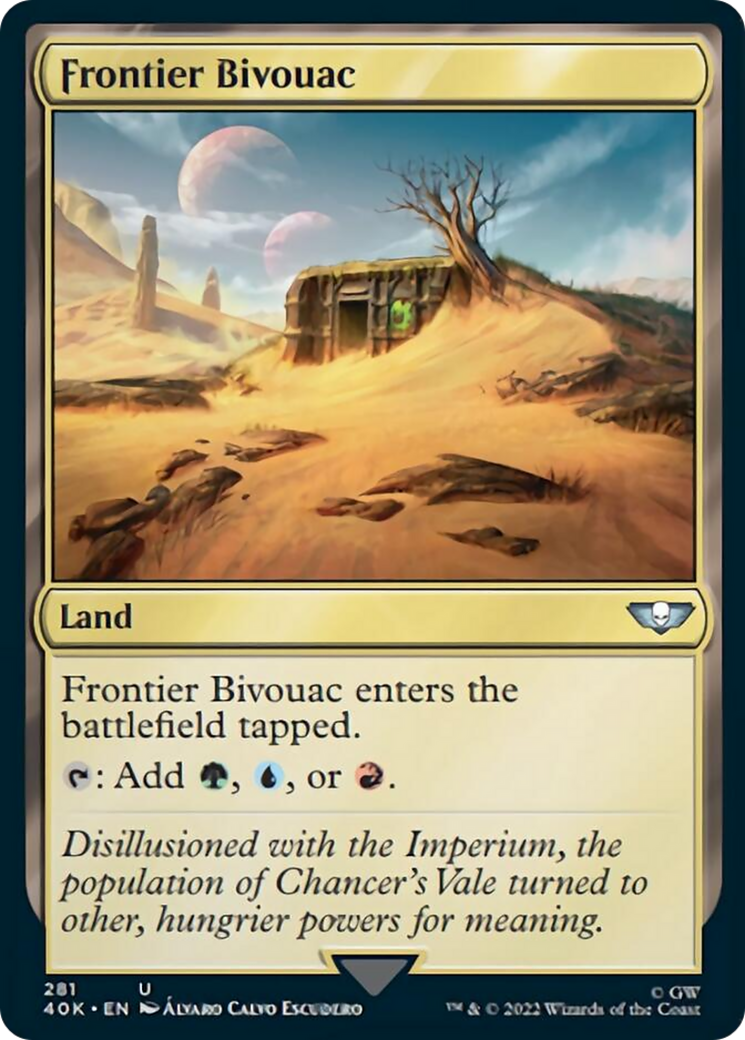 Frontier Bivouac (Surge Foil) [Universes Beyond: Warhammer 40,000] | Jack's On Queen