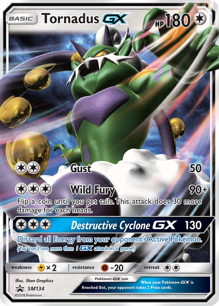 Tornadus GX (SM134) [Sun & Moon: Black Star Promos] | Jack's On Queen