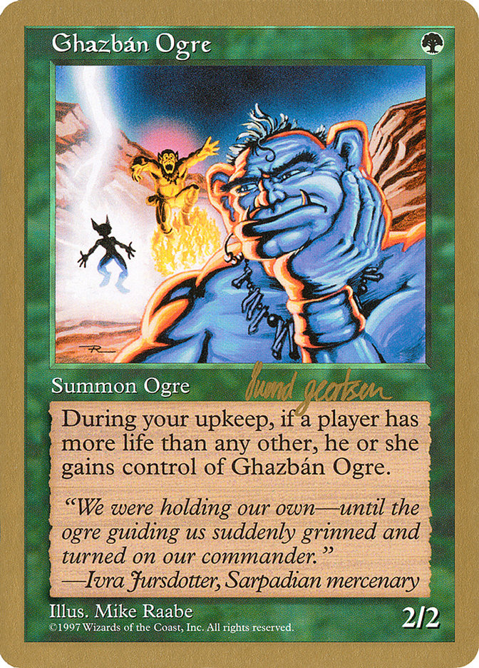 Ghazbán Ogre (Svend Geertsen) [World Championship Decks 1997] | Jack's On Queen