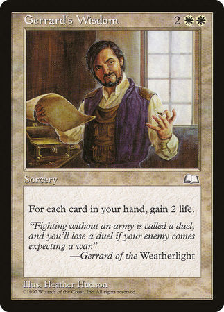 Gerrard's Wisdom [Weatherlight] | Jack's On Queen